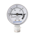 MEASUREMAN Stainless Steel Pressure Cooker Gauge, Pressure Canner Gauge, Steam Pressure Gauge, 2" Dial, Lower Mount, Including Hexagon Gasket and