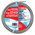 Strata 150 Feet Clothesline, Silver PVC Coating | Outdoor Heavy Duty, Galvanized Wire Steel Cable, For Outside Laundry Drying 150 Feet Silver