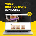 Tribe Lifting Fabric Resistance Bands for Working Out - 5 Exercise Bands Set for Legs and Glutes - Booty Bands for Women and Men - Thick Cloth