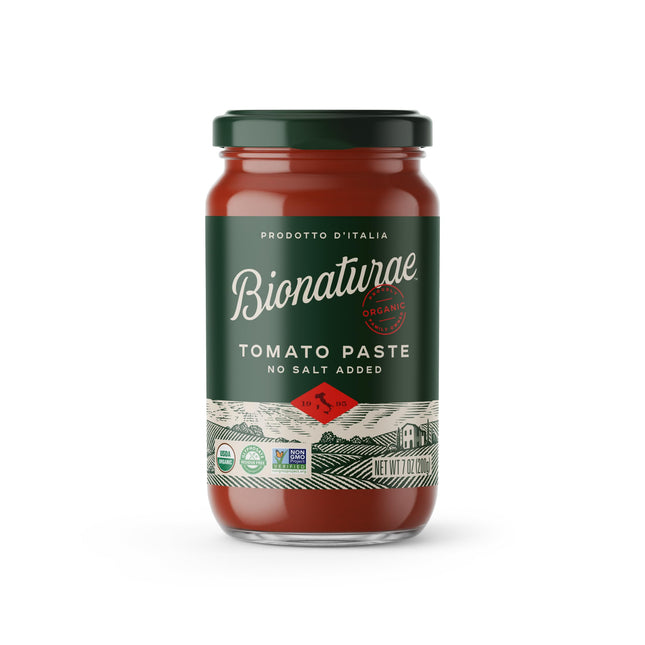 Bionaturae Organic Tomato Paste - No Salt Tomato Paste, Tomato Paste in a Jar, K