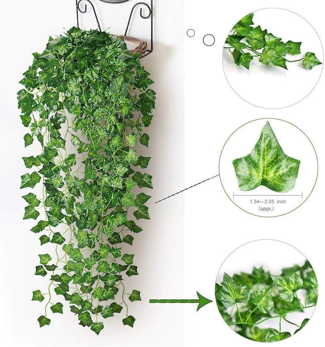 Comtelek 252 FT Artificial Ivy 36 Pack Ivy Vine Garland Ivy Leaves Greenery Garl