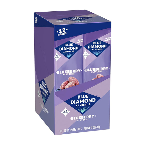 Blue Diamond Almonds, Oven Roasted Blueberry, 1.5 Ounce (Pack of 12) Blueberry 1.5 Ounce (Pack of 12)
