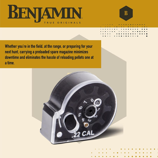 Benjamin RC2208 Spare Magazine for Marauder and Woods Walker Air Pistols Fits: .22 Marauder Pistol Only