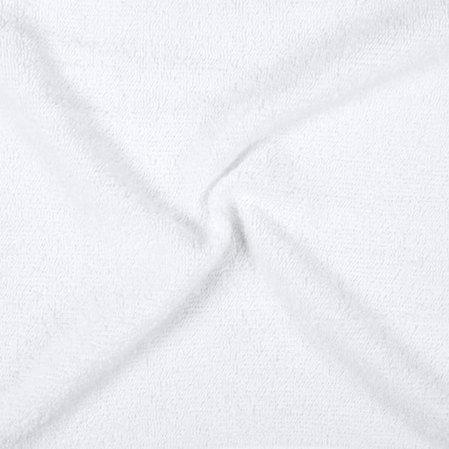 Amazon Basics Fast Drying Cotton Washcloths for Bathroom, Machine Washable, Soft and Highly Absorbent, 12 X 12 In, White