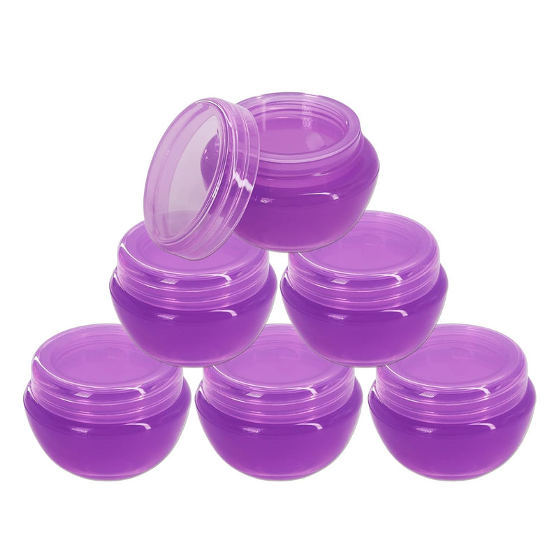Beauticom 10G/10ML Frosted Container Jars with Inner Liner for Scrubs, Oils, Salves, Creams, Lotions, Makeup Cosmetics, Nail Accessories, Beauty