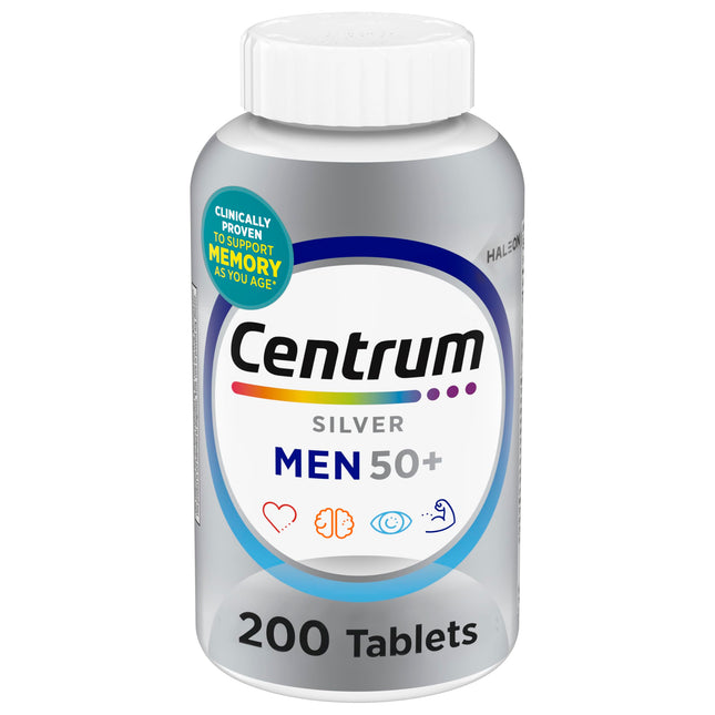 Centrum Silver Men'S 50+ Multivitamin with Vitamin D3, B-Vitamins, Zinc for Memo