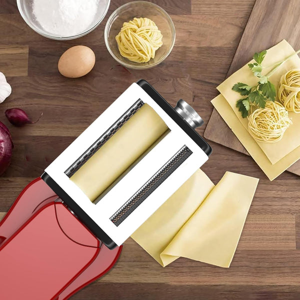 Pasta Maker Attachment for All Kitchenaid Mixers, Noodle Maker Kitchen Aid Mixer Accessories 3 In 1 Including Dough Roller Spaghetti Fettuccine