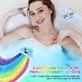 Rainbow Bath Bombs Gift Set, Handmade Organic 4 Pcs Bath Bombs for Kids Girls, Natural Kids Bubble Bath Fizzy, Mothers Day Gifts for Mom, Her, Women