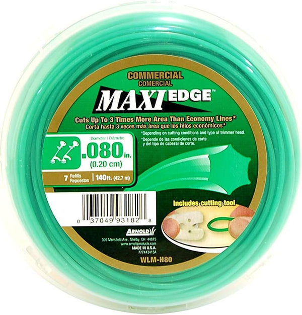 Arnold Maxi-Edge .08-Inch x 140-Foot Commercial Grade Trimmer Line (Pack of 1)