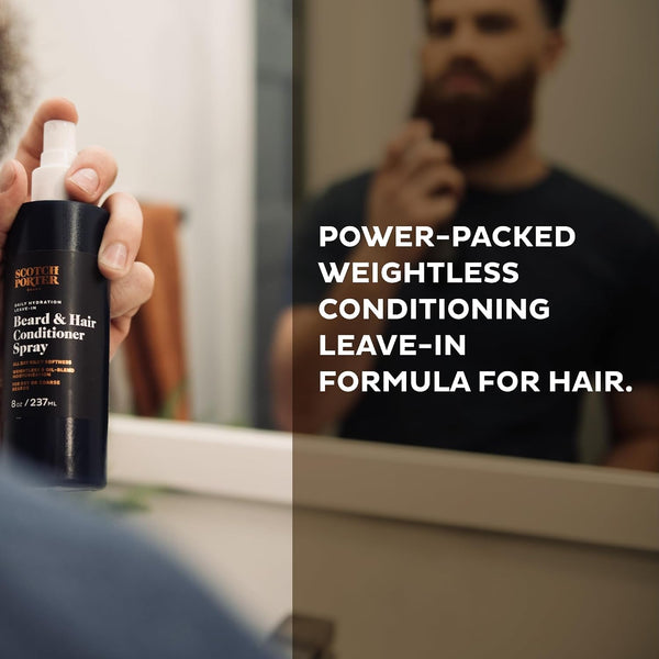 Scotch Porter Daily Hydration Conditioner Spray for Beard & Hair (1-Pack)