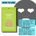 Pacifica Super Green Detox Sheet Mask Ã¢ÂÂ Charcoal, Kale & Clay Pore Cleansing Mask for Oily, Blemish-Prone Skin, Deep Detox Facial Mask, Vegan