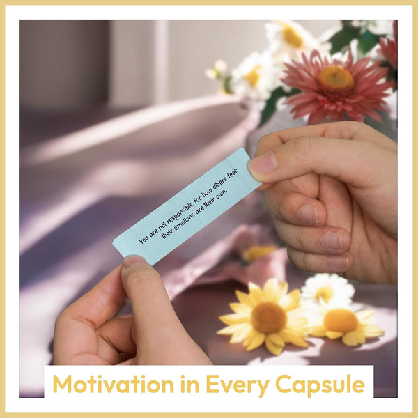 Sensemory 60 Pcs Positive Affirmation Cards Jar, Funny Emotional Support Gift for Teen Girls, Gifts for People with Depression, Motivational