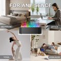 Colorful Flame Fire Diffuser Humidifier, Ultra-Quiet Aroma Essential Oils Aromatherapy Diffusers for Large Room, Bedroom, Office (Timeable,