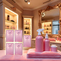 5Pcs PinkCard Type Spray Bottles Portable Fine Mist Spray Bottle Travel Bottle Refillable Cosmetic Spray Bottles for Women Beauty and Personal