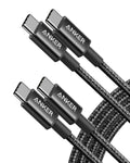 Anker USB C to USB C Cable, 60W Fast Charging Cable (2-Pack, 6 ft, Black) | For iPhone 17 Series, iPad mini 6, and More 6FT*2 Black 2
