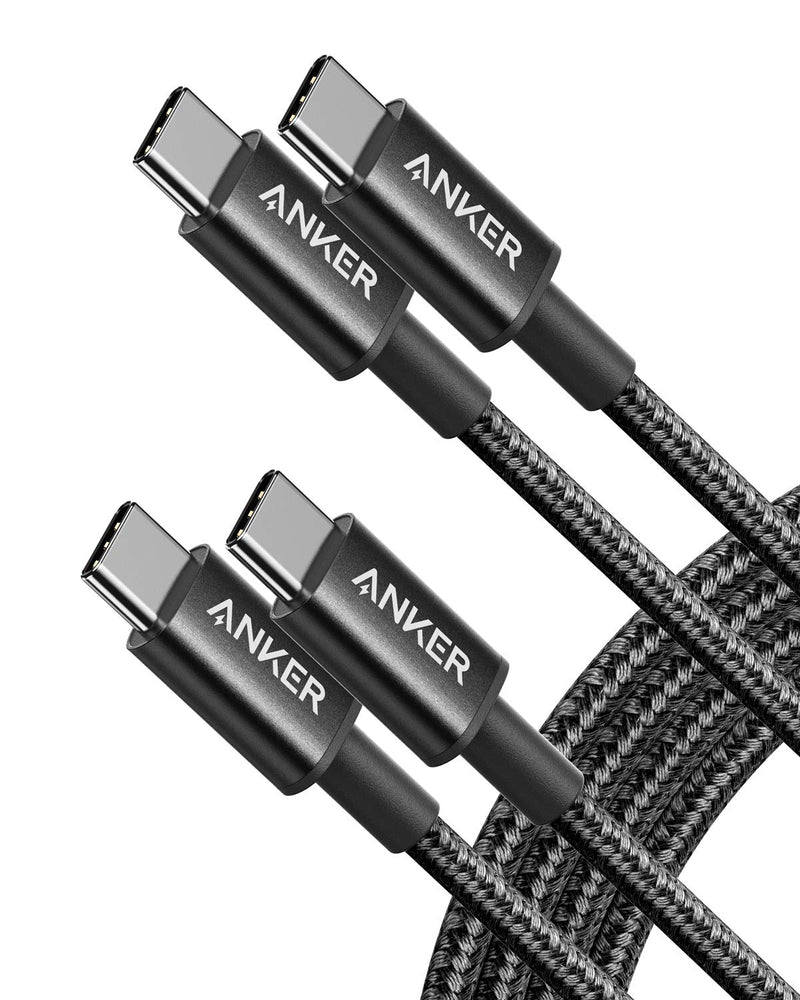 Anker USB C to USB C Cable, 60W Fast Charging Cable (2-Pack, 6 ft, Black) | For iPhone 17 Series, iPad mini 6, and More 6FT*2 Black 2