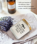 Gifts for Mom from Daughter Son, Mothers Day Birthday Christmas Thanksgiving Gifts for Mom, Stepmother Adoptive Mother, Lavender Scented Candle