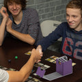 Purple Deck Box for MTG Cards, Trading Card Storage Box with 2 Dividers per Holder, Holds up to 110 Cards
