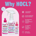 HOCL All-Purpose Cleaner with Hypochlorous Acid, All-Natural Surface Cleaner, & Skin Hydrator 16fl oz Clear Spray 16 Fl Oz (Pack of 1)
