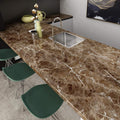 Livelynine Counter Top Covers Peel and Stick Brown Marble Contact Paper for Countertops Waterproof Wallpaper Kitchen Countertop Laminate Sheets