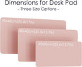 Double-Sided Leather Desk Pad, Non-Slip Mouse Mat (Pink/Silver) 35.4x17 in Pink/Silver 35.4" x 17"