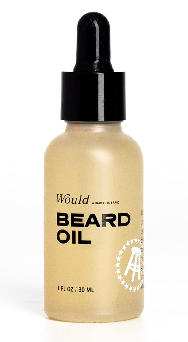 Would Barstool Sports Brand Unscented Beard Oil for Men, 1 Fl. Oz., Moisturizing and Conditioning Softener, Nourishes and Protects Dry, Sensitive