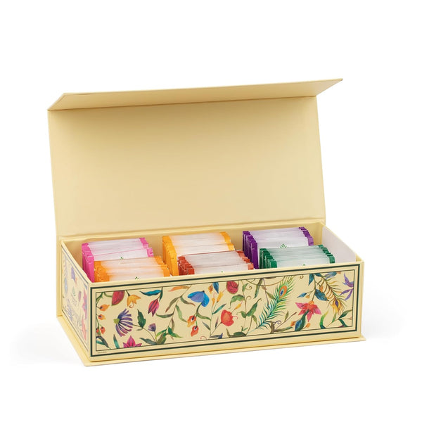 Organic India Tea Sampler Box Variety Pack - Tulsi Herbal Tea Gift Set, Hot Tea Assortment, Holy Basil, Ashwagandha, Turmeric Ginger, Sweet Rose,