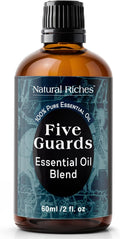 Natural Riches Five Guards Essential Oil Blend for Health Shield Aromatherapy with Clove Cinnamon Lemon Rosemary Eucalyptus Oil - 30Ml
