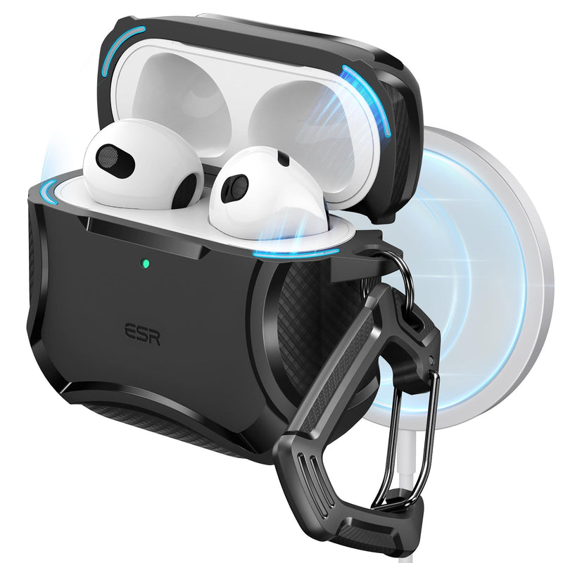 ESR for AirPods 4 Case, Compatible with AirPods 4th Generation Case (2024), Compatible with MagSafe, Powerful Drop Protection, Magnetic Lid, Cyber