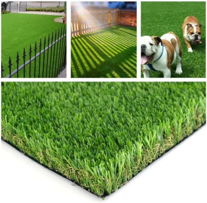 Petgrow Customized Sizes Artificial Grass Turf 3FTX10FT(30 Square FT) - Indoor Outdoor Garden Lawn Landscape Balcony Synthetic Turf Mat - Thick