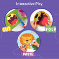 Skillmatics Scissor Skills Activity Book - Snip, Snip, Art & Craft Kit for Kids, 2 Child-Safe Scissors, 25 Fun Activities, Tiktok Viral Sensation,