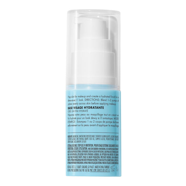 e.l.f. Hydrating Face Primer, Moisturizing Makeup Base, Smooths Pores & Fine Lines, Long-Lasting Wear, Preps Skin for Foundation Application,
