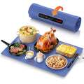 Laudlife Electric Warming Mat for Food, Roll-Up Silicone Heating Pad with 7 Adjustable Tempmaster Levels, Foldable Warming Tray for