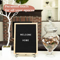 Felt Letter Board - 680 Letters, Numbers & Symbols, 16 x 12 inch, Changeable Message Board for Notes & Announcements, Wood Frame, 2 Storage Bags,