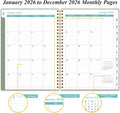 2025-2026 Daily & Monthly Planner - One Page per Day, Daily Planner 2025-2026 from Jul 2025 to Jun 2026, Planner 25-26 with 12 Monthly Tabs, 6.4
