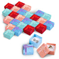 KETAR 24 Pcs Earring Boxes for Jewelry Gift, 1.57 x 1.57” Small Gift Box | Earring Box Bulk for Studs, Rings, and Pendants; Decorative Ribbon Bow,