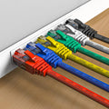 Cat6 Patch Cables 0.5 Foot (6 Pack), Cat 6 Ethernet Cable, 24AWG CCA Cord, UTP Network, Internet Cable, Compatible for PC, Routers, Switches,