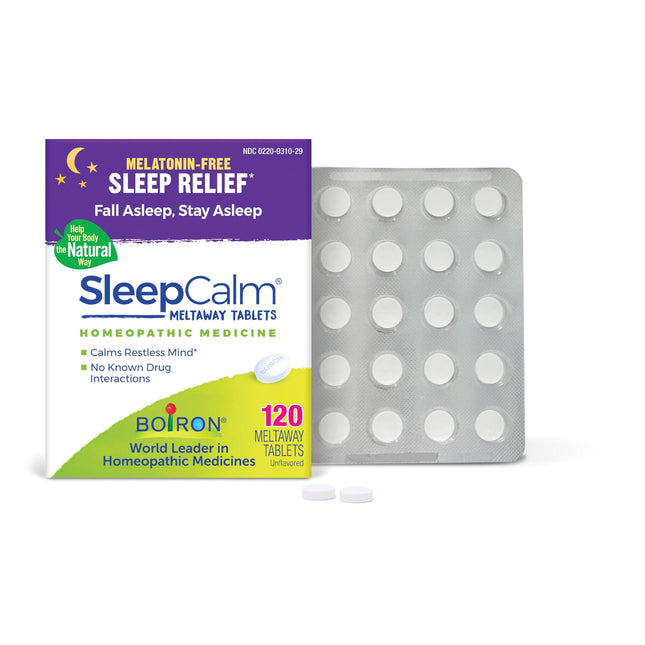 Boiron Sleepcalm Tablets Sleep Aid for Deep, Relaxing, Restful Nighttime Sleep -