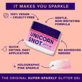 Unicorn Snot Face & Body Glitter - Cosmetic-Grade Holographic Glitter Gel - Makeup for Festivals, Raves, Anime Cosplay - Safe for Face, Easy
