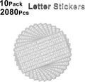 10 Sheet Small Letter Stickers, 1/2 Inch Self Adhesive Alphabet Stickers, Cute Vinyl Letter Stickers for Arts Crafts Outdoor Sign Poster Windows