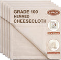 Cheese Cloths, 3PCS Precut 20X20 Inch, Grade 100 Hemmed Cheesecloth for Straining Cooking, Fine Mesh Cloth Strainer Reusable, 100% Unbleached