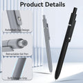 ACEES Gel Pens, 6 Pcs 0.5mm Fine Point Black Ink Pen With Smooth Writing, Office Desk Accessories, School Writing Supplies Gifts for Men Women,