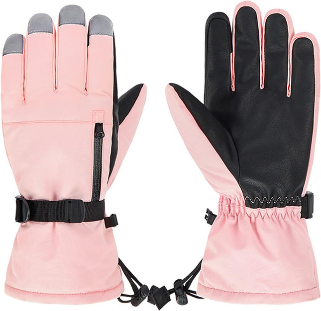 American Trends Ski Gloves for Men Women Waterproof Snow Ski Gloves for Winter S