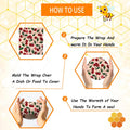 Reusable Beeswax Wrap, 11 Pack Eco-Friendly Beeswax Wraps for Food, Organic, Sustainable, Biodegradable, Zero Waste, Plastic-Free Food Storage, 1L