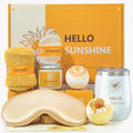 Birthday Gifts for Women, Spa Care Package Gifts Basket Unique, Sunshine Get Well Soon Sunflower Presents Gift Box Set for Women Mom Sister Best
