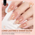 Beetles Nude Gel Nail Polish, 15ml Neutral Brown Base Color Gel Polish | Nail Concealer Mocha Sheer Translucent Effect Soak Off UV French Art