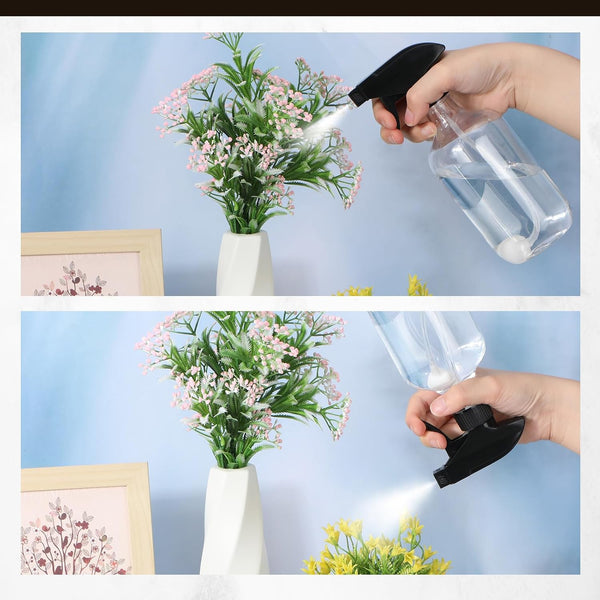 Honeydak 4 Pcs 360° Spray Bottles 16 oz Upside Down Spray Bottles, Plastic Container Is Nice for Plants Cleaning Solutions Durable Nozzle W/fine