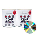 Smart Buy Shiny Silver Metalized Hub CD-R 200-Pack 700mb 52x Blank Discs | Data CD-R, Shiny Silver top, Silk Screen Printable, Mark writable, OEM