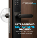 STRONGEST HOME Door Stoppers (Medium) 2" - Door Stop for Wall with Strong Back Adhesive - Quiet and Shock Absorbent Silicone Wall Protectors from