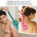 Evmliy Back Scrubber for Shower, Loofah Sponge Brush Exfoliating Body, Long Handle Scrub Brush for Shower with Loofah on a Stick for Back Use,